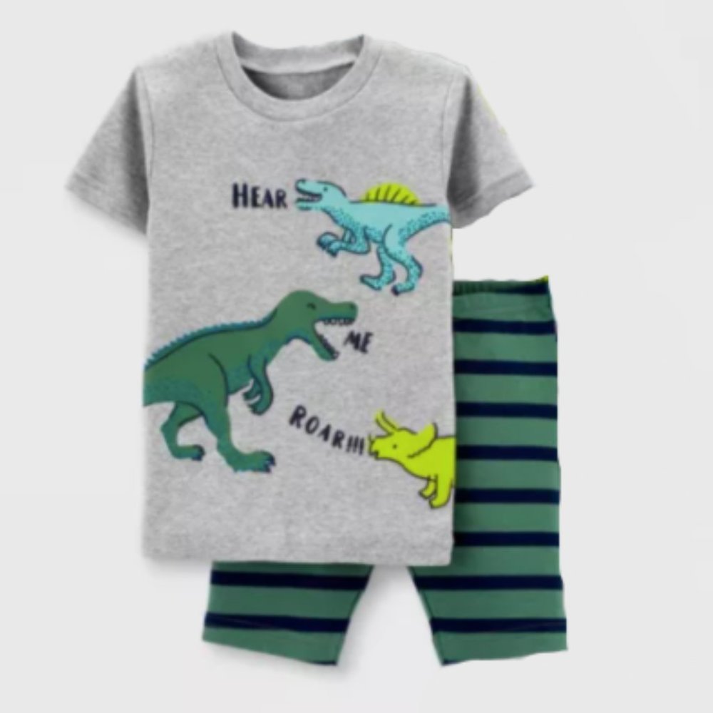 NEW Carters Dino Top & Shorts Set